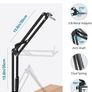 Microphone Stand Mic Arm Micro Boom Arm with 3/8" to 5/8" Screw Adapter, Mic Clip Holder, for HyperX QuadCast, Blue Snowball, Blue Snowball ICE, Blue Yeti, Blue Yeti X, Blue Yeti Pro (FREE POSTAGE) Image 3