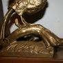 Antique gold heavy statue ornament bird Image 10
