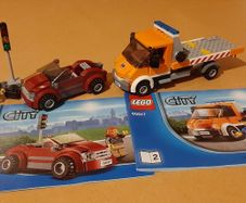 LEGO City 60017 Flatbed Truck - used and discontinued set from 2013 with all parts and minifigures.