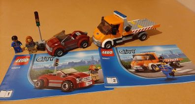 LEGO City 60017 Flatbed Truck - used and discontinued set from 2013 with all parts and minifigures.