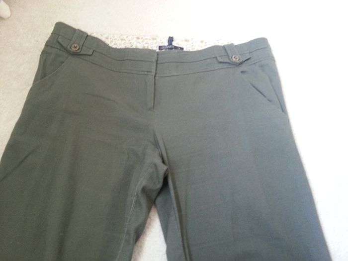 Khaki Green Trousers - Size 14