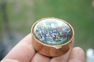 Antique Pill Box 1,4" diameter