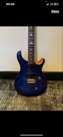 PRS SE Custom 24 Faded Blue With Pickups Fishman Fluence Classic electric guitar