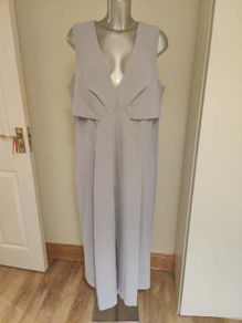 BNWT Asos lilac wide leg V-neck jumpsuit size UK18 EU46 Postage included