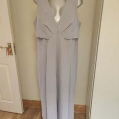 BNWT Asos lilac wide leg V-neck jumpsuit size UK18 EU46 Postage included