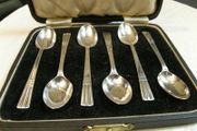 PRICE DROP Boxed Set of 6 Vintage Sterling Silver Teaspoons, Sheffield 1941, 71.7g