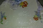 Antique bon china biscuit plate Corona Ware.