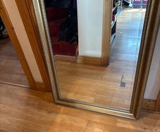 Solid Metal Golden Mirror
