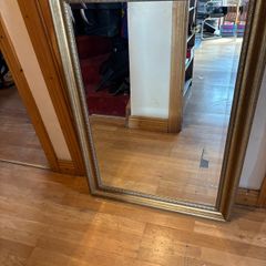 Solid Metal Golden Mirror