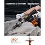 Demolition Jack Hammer Concrete Breaker 1400W Electric Hammer 2 Chisel Bit Image 5