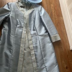 Carla Ruiz size 16 Coat & dress & Matching Hat Suzanne Ryan