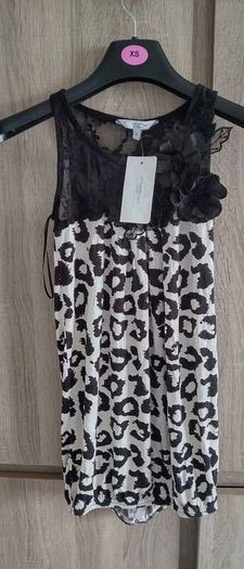 New look animal print top UK 6