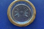 Sterling Silver Glass  Coaster