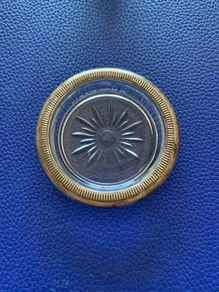 Sterling Silver Glass  Coaster