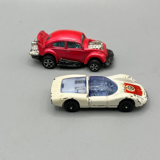 Corgi Juniors VW Hot Rod PInk + Porsche Carrera 6 - Whizzwheels