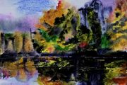Donegal castle watercolour