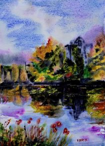 Donegal castle watercolour