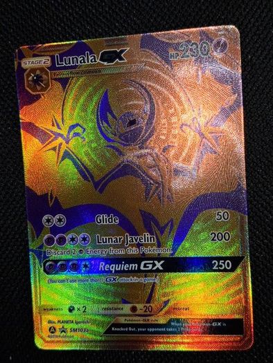 pokemon card : lunala gx SM103a