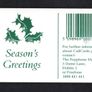 1993 Ireland 10 Unit Christmas Callcard wishing their customers a Happy Christmas (Gemplus GEM1) Call Card Used. Telecom Eireann card number 1054 Image 2