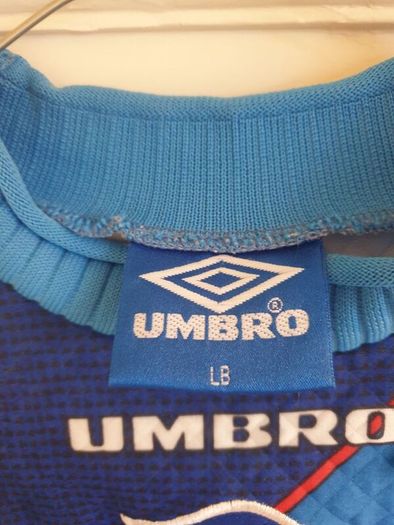 Vintage Manchester United 1995-1997 Large Boys Gk Goalkeeper Umbro Shirt
