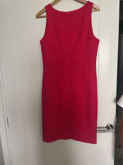 Damask Raspberry Red Linea  Dress