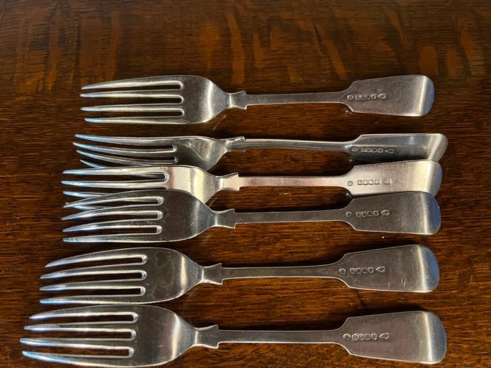 Antique Silver-Plated Forks