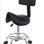Saddle Spa Rolling White Stool with Back Support for Beauty Tattoo Image 4