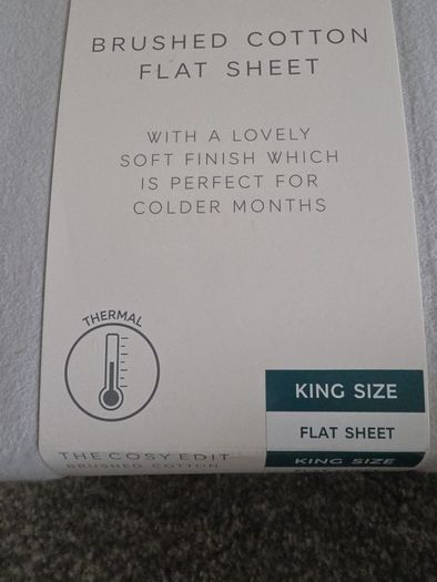brushed cotton flat sheet grey