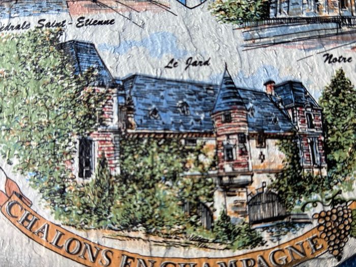 Chalons en Champagne slate plaque