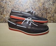 mens CHATHAM brown boat red sole armada marine deck shoes Size UK 9 EU 43