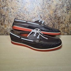 mens CHATHAM brown boat red sole armada marine deck shoes Size UK 9 EU 43