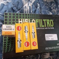 New spark plugs and air filter for 09-2014 Yamaha R1 big bang