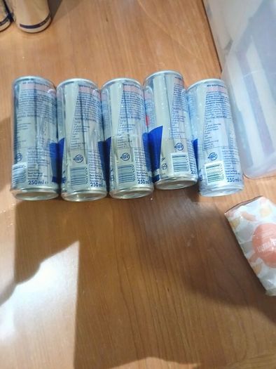 35 cans of Red Bull