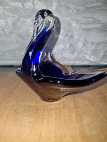 Murano glass swan plate