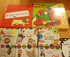 25 Children minature educational books.  In good condition.