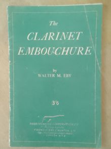 The Clarinet Embouchure