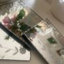 ShabbyChic Set of 2 Crackled Glass Candle Holders and Also Laura Ashley Mirror Bases for sale too 2e each Image 8