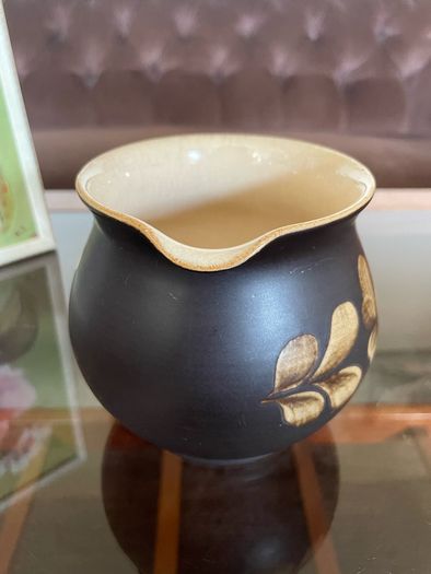 Denby Bakewell Vintage Brown Stoneware Rustic Floral Jug