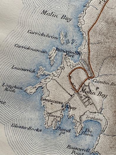 1905 Malin Bay Map