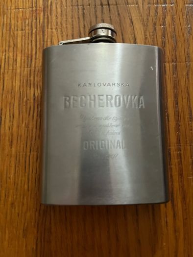 hip flask becherovka Stainless steel 7 oz