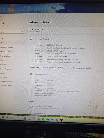 Dell Precision 32 Gb ram DDR4, GeForce GTX 1660, 6GB Ram