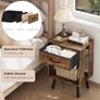 Bedside Table with Drawer Set of 2, 40 x 30 x 60.3 cm Image 2