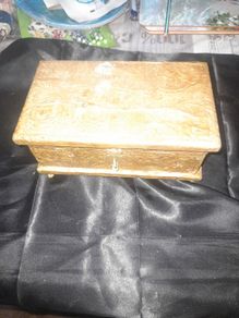 A Beautiful Old Brass Jewellery Box