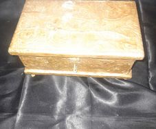 A Beautiful Old Brass Jewellery Box