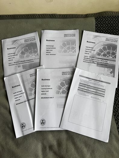 Keith Hannigan 2026 leaving certificate higher level business notes