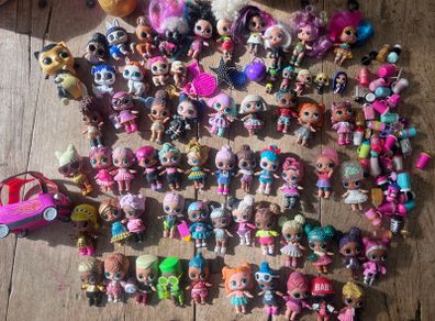 Large collection of Lol dolls
