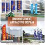 Feather Flag Pole Kit, 2 Packs Swooper Flag Pole 16.3 ft, Sign Flag Poles for Business Advertising Flags Outdoor, Image 5