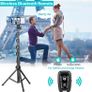1.7 Meter/67 inch Phone Tripod Stand & Bluetooth Selfie Stick Tripod, Cellphone Tripod with Bluetooth Remote (FREE SHIPPING) Image 3
