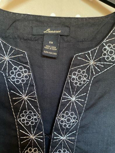 Linen Blouse Size 2 X