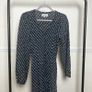 Lollys Laundry Check Midi Dress Sz 6UK 2US XS Black Long Sleeve Casual Classic Image 5
